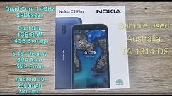 Australia | Nokia C1 plus 4G Dual sim | Overview and Spec Detail