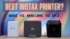 Instax Printer Comparison 2021 - Watch before you buy! Link Wide vs Mini Link vs SP-3