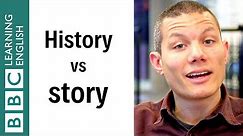 History vs Story - English In A Minute