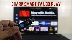 SHARP Smart TV USB Connect and Eject Settings