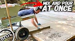 How To Pour A Concrete Patio QUICK!