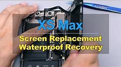 iPhone XS Max Screen Replacement and Reassembly-How To! Waterproof Recovery!