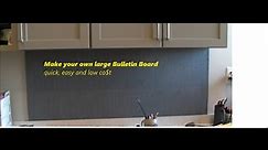 How to make a large custom bulletin board