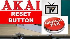 How to Find the Reset Button on an Akai TV || AKAI TV Problems & Solution || JOIN NETFLIX