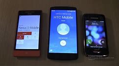 Incoming call & Outgoing call at the Same time Samsung Galaxy Wave Y+HTC 8s+Nexus 5
