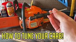 How To Adjust / Tune a Chainsaw Carburetor | Husqvarna Stihl BEST Way