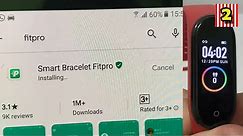 M4 Smart Band Fitpro App Download From Playstore Google And Time Setting How to Connect