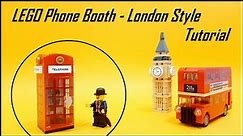 LEGO Phone Booth - London Style / Tutorial