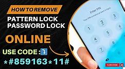 How To Unlock Screen Lock/Pattern Lock On Android Without Data Loss | Remove Password/Pattern lock🔥