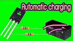 Make a simple battery charging circuit.Fully charged and automatically cut.Auto cut-off 12v battery