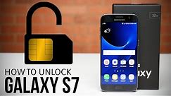 How To Unlock Samsung Galaxy S7 (Edge) - SIM Unlock