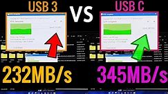 Actual Speed Difference between USB 3 VS. USB C
