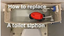 REPLACE A TOILET SIPHON, how to replace or repair a broken toilet siphon diaphragm, plumbing/DIY