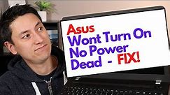 Asus Laptop Computer - Dead / No Power / Wont Turn On Fix