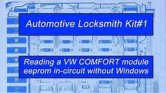 How to read the eeprom from a VW Passat comfort module immobilizer without using Windows.