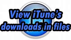 How to locate/view iTunes's Downloads (firmwares)