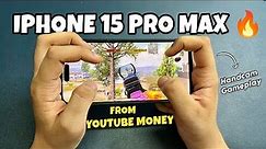 Finally I bought iPhone 15 Pro Max 🔥 | BGMI HANDCAM Gameplay in iphone 15 pro max | BGMI / Pubg