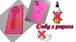 How To Make Paper Phone without Glue || Origami Phone || no glue craft ideas