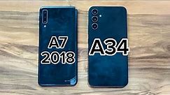 Samsung Galaxy A7 2018 vs Samsung Galaxy A34