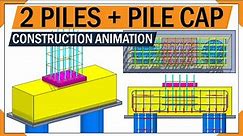 Understanding How to Reinforce Pile foundation | Pile design reinforcement | Pile cap | rebar | 3D
