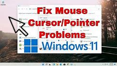 How to Fix Cursor Problem Windows 11 - Cursor Freezes, Cursor Hangs, Cursor Disappears, Cursor Jumps