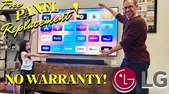 Dead OLED LG Panel Fixed For FREE!!! Out of Warranty! How LG Took Care of Its Customer, Repair Story