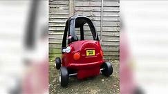 Modified cozy coupe by Kids Car Mods.