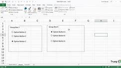 How to Insert and Use a Radio Button (Option Button) in Excel