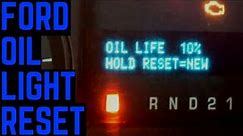 Ford F-150/F-250: How to Reset Your Change Oil Light on 2004 - 2010 Models