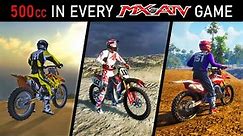Every 500cc Bike In Every MX vs ATV Game