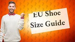 How long is 40 EU shoe size?