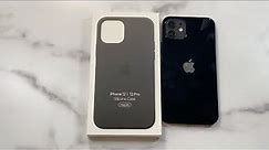 Official Apple iPhone 12 and 12 Pro Silicone Case Black Unboxing and Review