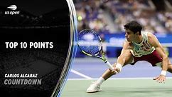 Carlos Alcaraz | Top 10 Points | 2023 US Open