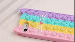 Coralogo Color Cat Case for iPhone SE 2022/2020/6/6S/7/8 Cartoon Funny Kawaii Cute Silicone Fun Cover Stylish Fidget Design for Girls Boys Teen Cases(for iPhone SE 2022/2020/6/6S/7/8 4.7")