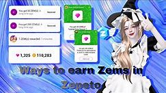 Ways to earn Zems in ZEPETO // Zepeto Tips💛