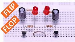 FLIP FLOP LED Flasher Circuit Using Transistor BC547 (Breadboard Tutorial)
