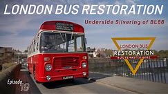 London Bus Restoration | Silvering The Underside of a Bristol LH London Bus.