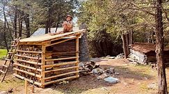 Building a Wood Shed | Off Grid | Pioneer Life | Bushcraft | Self Reliance | Log Cabin Build