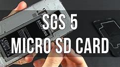 Samsung Galaxy S5 - How to insert and use microSD cards