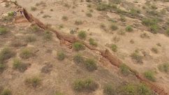 Drone examines huge Earth fissure discovered in Arizona