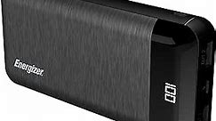 Energizer Power Bank 20000mAh Portable Battery Pack, Backup Phone Charger with LCD Display for iPhone, Samsung, Android Series