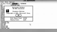 Microsoft Windows 1.0: Premiere Edition
