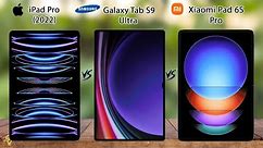 ipad Pro VS Samsung Galaxy Tab S9 Ultra VS Xiaomi Pad 6S Pro