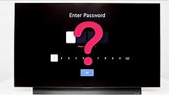 [LG TV] - How to Reset the TV Password (WebOS22)