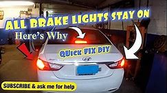 ALL BRAKE LIGHTS STAY ON, HERES A QUICK FIX, DIY