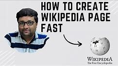 How to Create Wikipedia Page | | How to Make a Wikipedia Page | Wikipedia Kaise Banaye ?