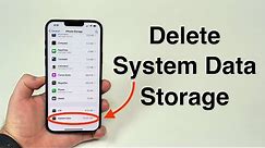 How to Delete iPhone System Data - Clear Storage!!