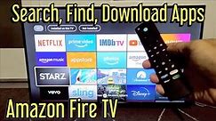 Amazon Fire TV: How to Search, Find, Download Apps