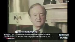 McGovern 1972 Election Eve Program