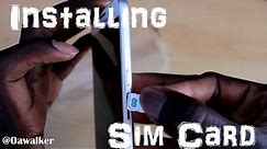 How to install Sim card in Samsung Galaxy S6